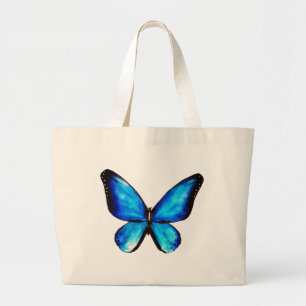 Bolso De Tela Gigante Acuarela azul acuática