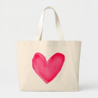 Acuarela Corazón Rosa Amor Rojo