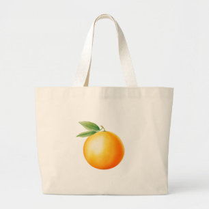 Bolso De Tela Gigante Acuarela Naranja