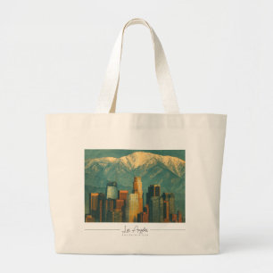 Bolso De Tela Gigante Acuarela Vintage de Los Ángeles Retro California