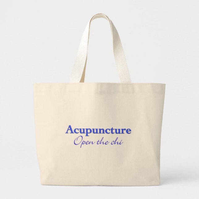 Bolso De Tela Gigante Acupuntura - Abre el chi (Frente)