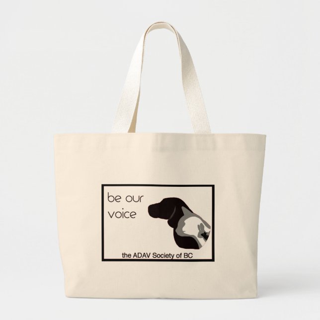 Bolso De Tela Gigante ADAV - Diseño de Beth (Frente)