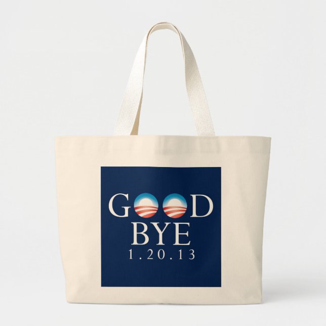 Bolso De Tela Gigante ADIÓS Obama (Frente)