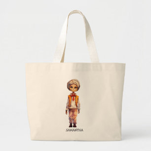 Bolso De Tela Gigante Adorable Kid Zombie - Cute Halloween