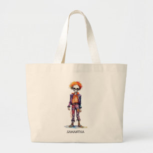 Bolso De Tela Gigante Adorable Pastel Zombie - Cute Halloween