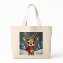 Adorable reno de Navidad para compras navideñas