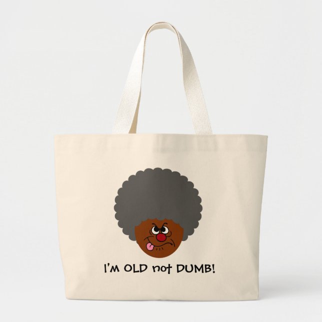 Bolso De Tela Gigante Adultos mayores No tengo edad. (Frente)