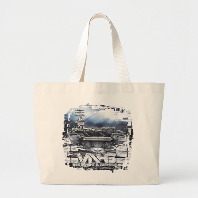 Bolso De Tela Gigante Aeronave Dwight D. Eisenhower Tote Bag (Frente)