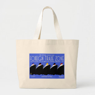 Bolso De Tela Gigante Afiche vintage para cruceros