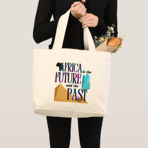 Bolso De Tela Gigante África es El Futuro & El Pasado   