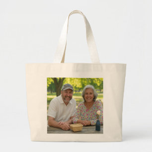 Bolso De Tela Gigante Agregar Foto Jubilada Personalizar