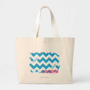 Bolso De Tela Gigante Aguamarina 3 del zigzag