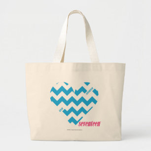 Bolso De Tela Gigante Aguamarina 4 del zigzag