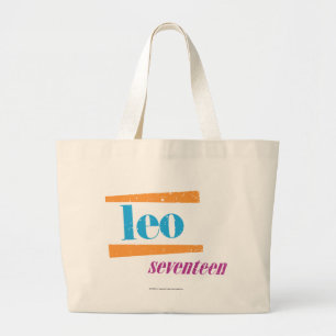 Bolso De Tela Gigante Aguamarina de Leo