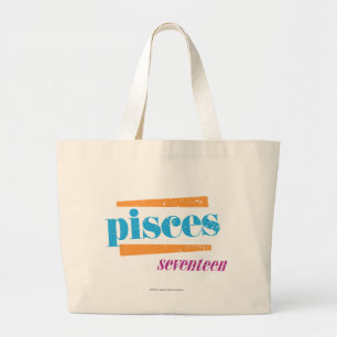 Bolso De Tela Gigante Aguamarina de Piscis