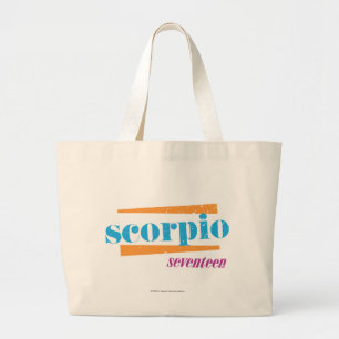 Bolso De Tela Gigante Aguamarina del escorpión