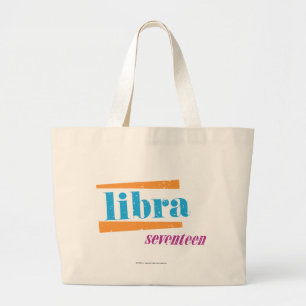 Bolso De Tela Gigante Aguamarina del libra