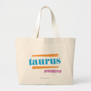 Bolso De Tela Gigante Aguamarina del tauro