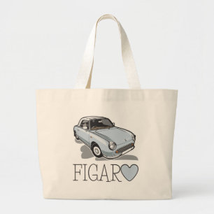 Bolso De Tela Gigante Aguamarina pálida de Nissan Figaro