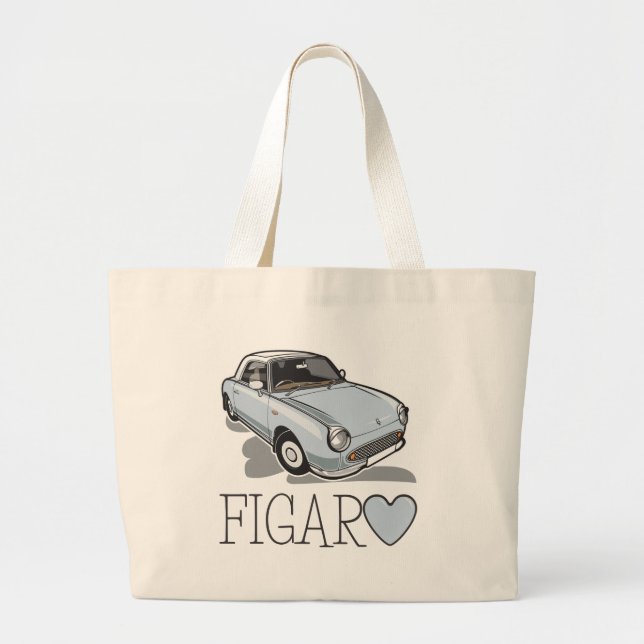Bolso De Tela Gigante Aguamarina pálida de Nissan Figaro (Frente)