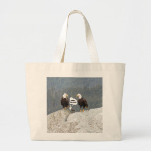 Bolso De Tela Gigante Aguilas divertidas y gaviota