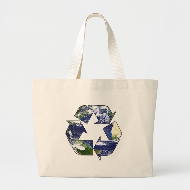 Bolso De Tela Gigante Ahora recicle (Frente)