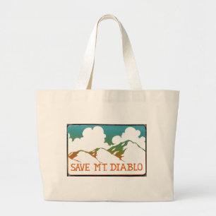 Bolso De Tela Gigante Ahorre el tote del logotipo del vintage de Diablo