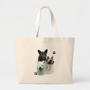 Bolso De Tela Gigante Akita Trio