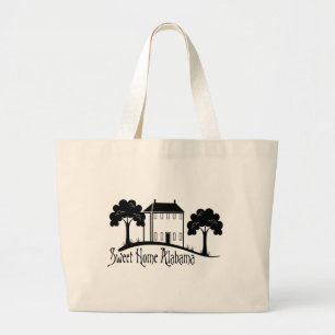 Bolso De Tela Gigante Alabama casera dulce