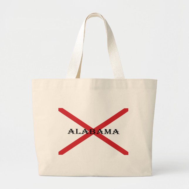 Bolso De Tela Gigante Alabama y la posición de la bandera (Frente)