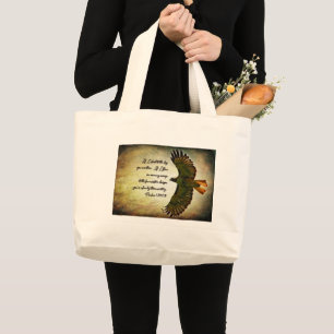 Bolso De Tela Gigante Alas de la mañana Inspiradora