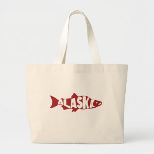 Bolso De Tela Gigante Alaska Salmon