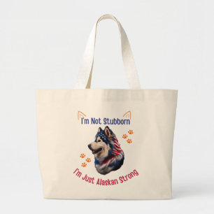 Bolso De Tela Gigante Alaskan Malamute