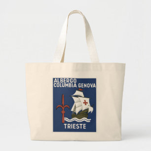 Bolso De Tela Gigante Albergo Columbia Génova ~ Trieste