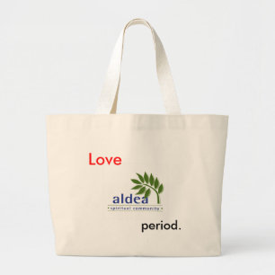 Bolso De Tela Gigante Aldea_logo_color, amor, período