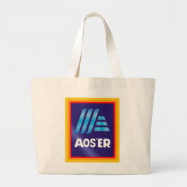 Bolso De Tela Gigante Aldi Nerd "Aos'er" sacos de aleta