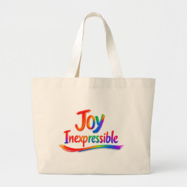 Bolso De Tela Gigante ALEGRÍA INEXPRESABLE - 1 Pedro 1:8