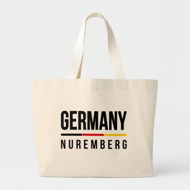 Bolso De Tela Gigante Alemania de Nuremberg (Frente)