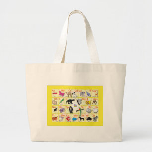 Bolso De Tela Gigante Alfabeto inglés
