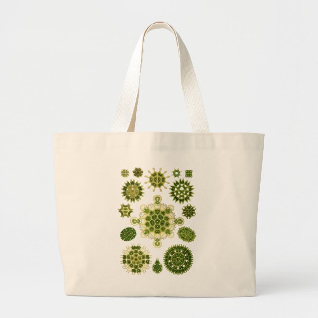 Bolso De Tela Gigante Algas verdes (Frente)