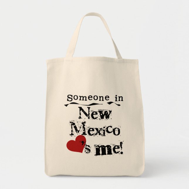 Bolso De Tela Gigante Alguien en New México me ama (Frente)