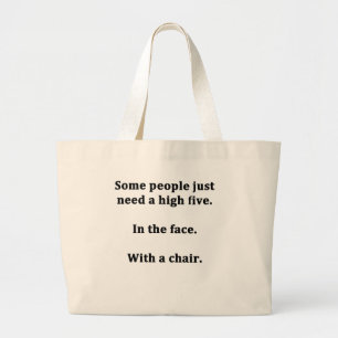 Bolso De Tela Gigante Algunas personas solo necesitan cinco