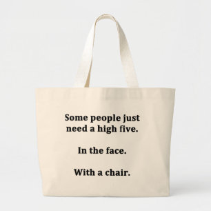 Bolso De Tela Gigante Algunas personas solo necesitan cinco