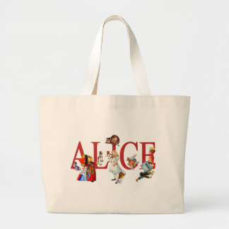 BOLSO DE TELA GIGANTE ALICE EN WONDERLAND Y AMIGOS