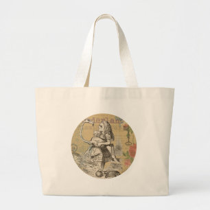 Bolso De Tela Gigante Alice in Wonderland Flamingo Classic