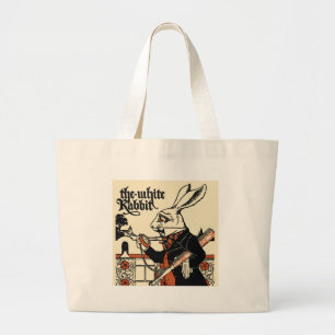 Bolso De Tela Gigante Alice White Rabbit Classic