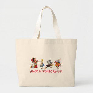 BOLSO DE TELA GIGANTE ALICE Y AMIGOS EN WONDERLAND