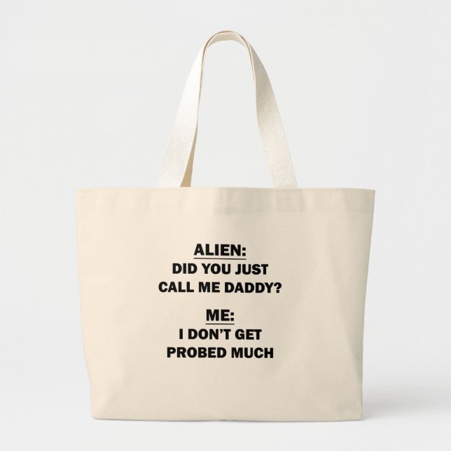 Bolso De Tela Gigante Alien (Frente)