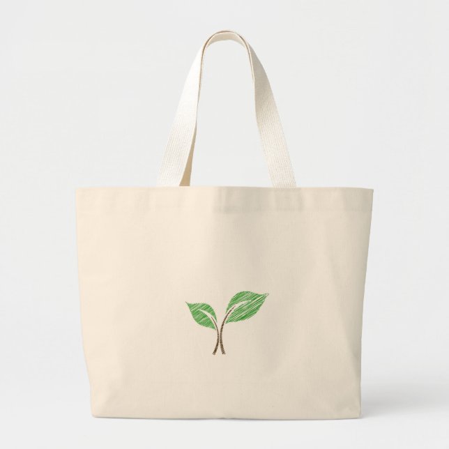 Bolso De Tela Gigante Almácigo del bebé bosquejado (Frente)