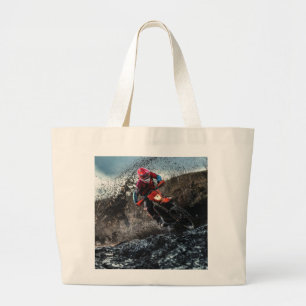 Bolso De Tela Gigante Almohada de jinete de bicicleta de tierra